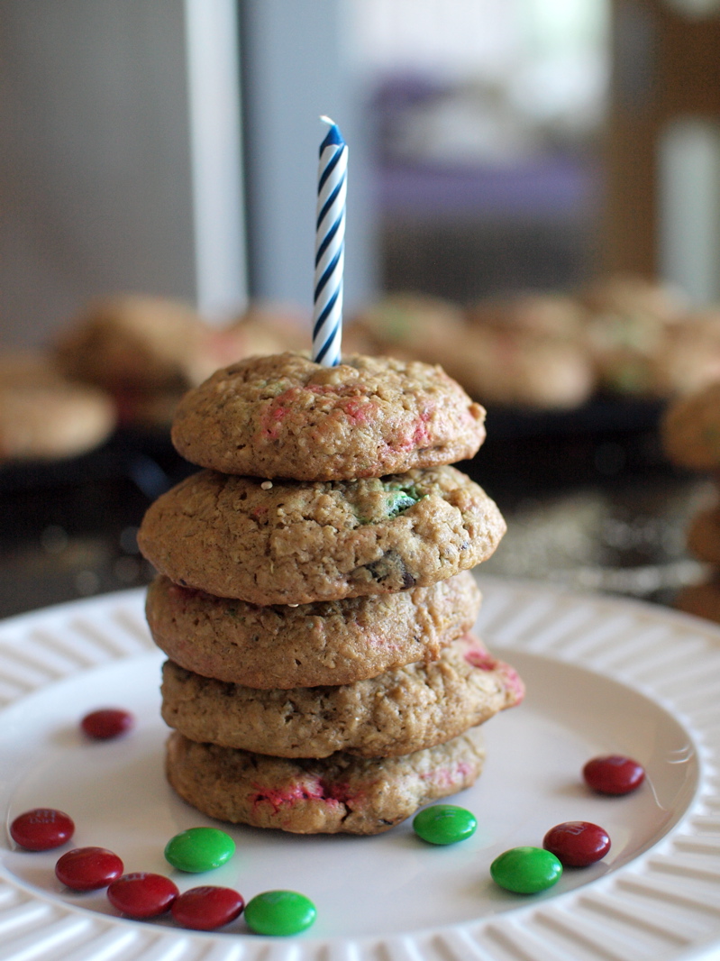 quinoa monster cookies