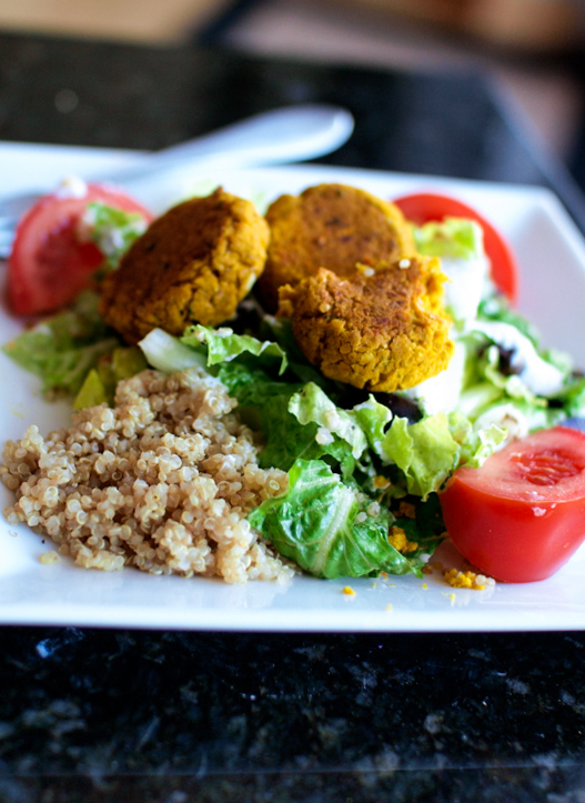 Greek Falafel Salad by Veggie and the Beast