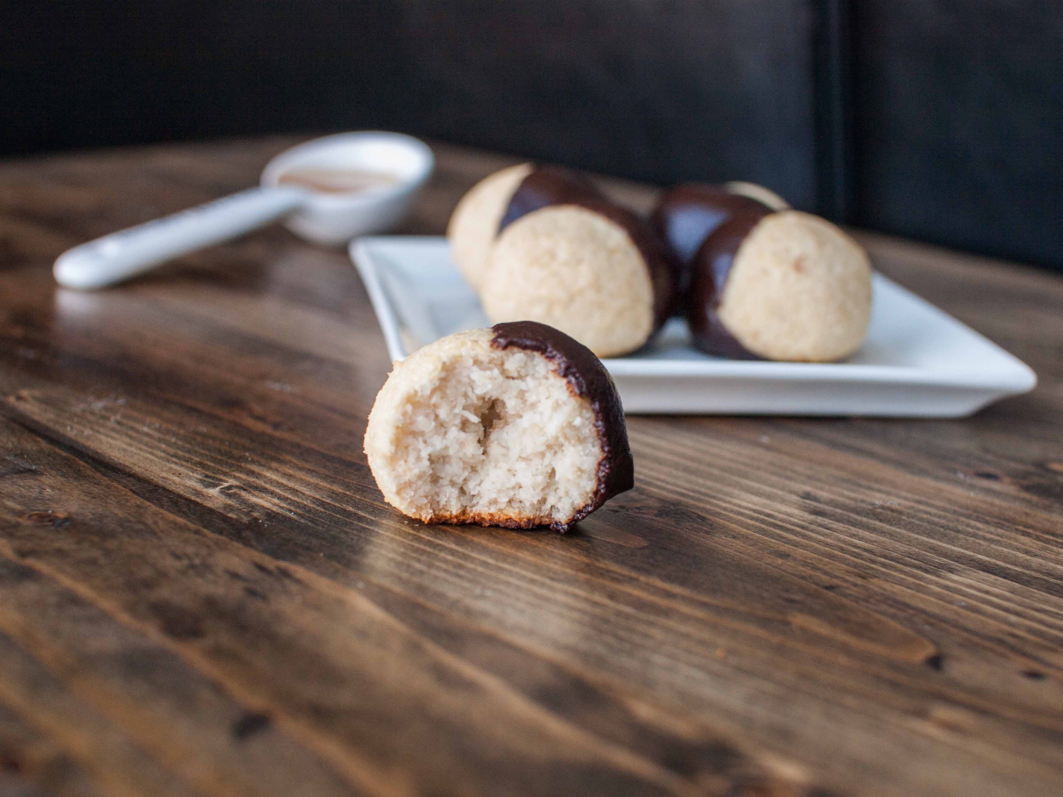 chocolate dipped coconut macaroons gluten free refined sugar free9