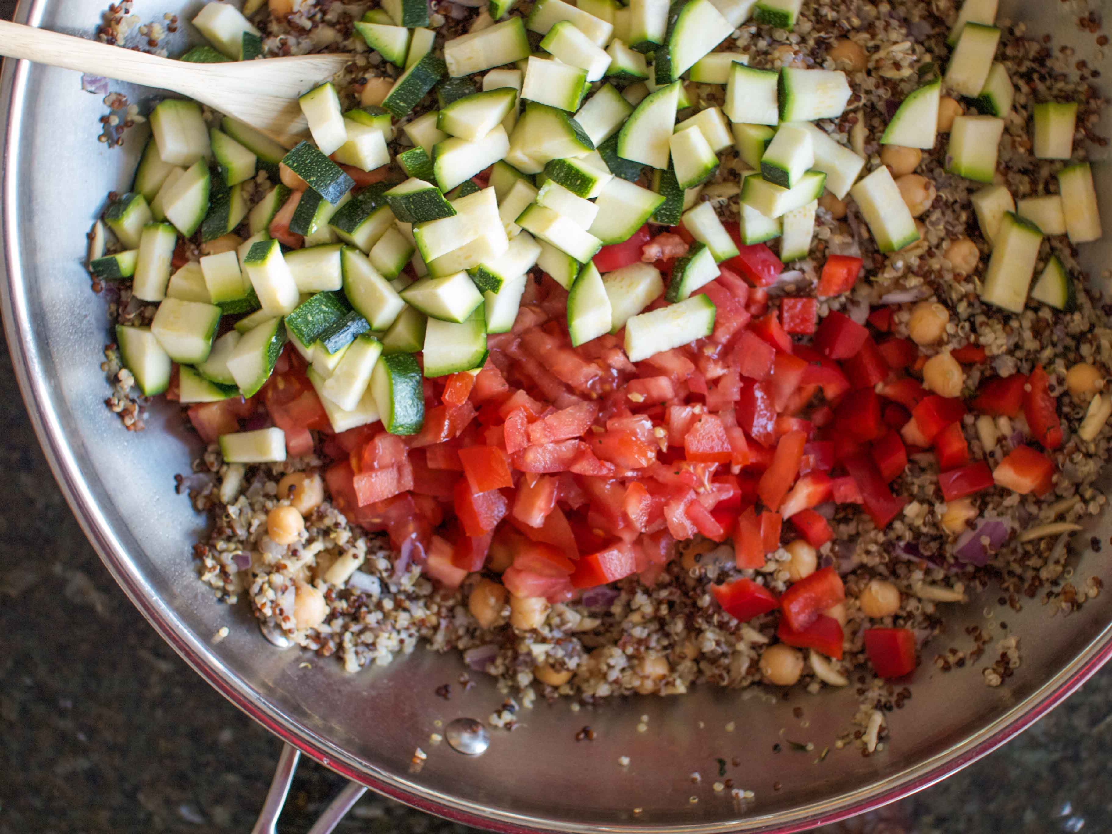 veggie packed quinoa with lemon tahini dressing2