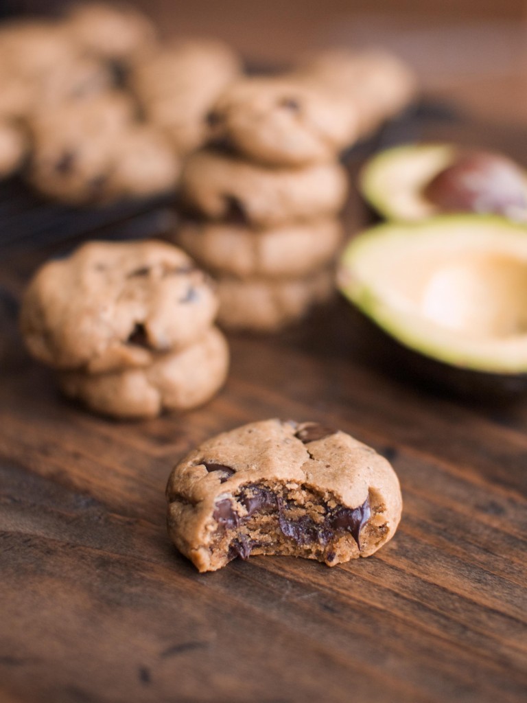 Vegan Avocado and Peanut Butter Cookies from Veggie and the Beast