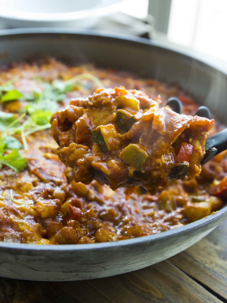 20 Minute Veggie Enchilada Skillet | Veggie and the Beast