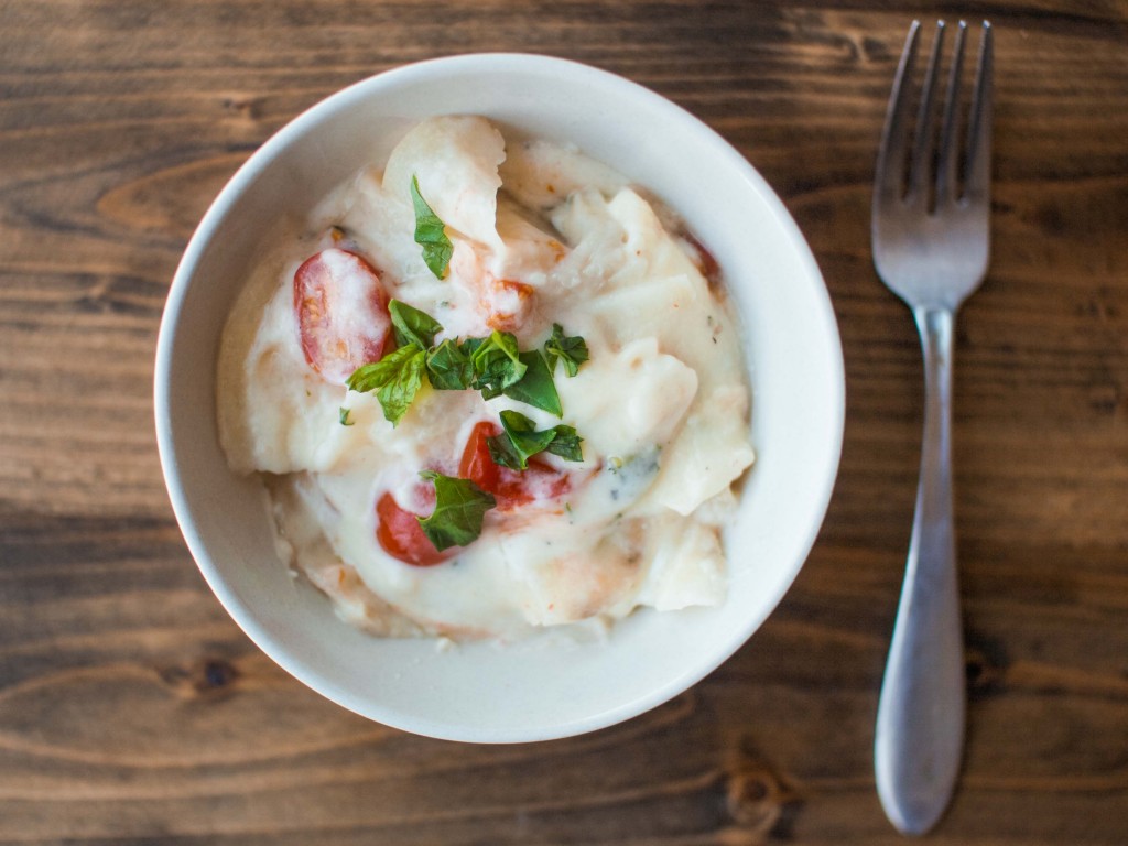 Caprese Potato Gratin from Veggie and the Beast