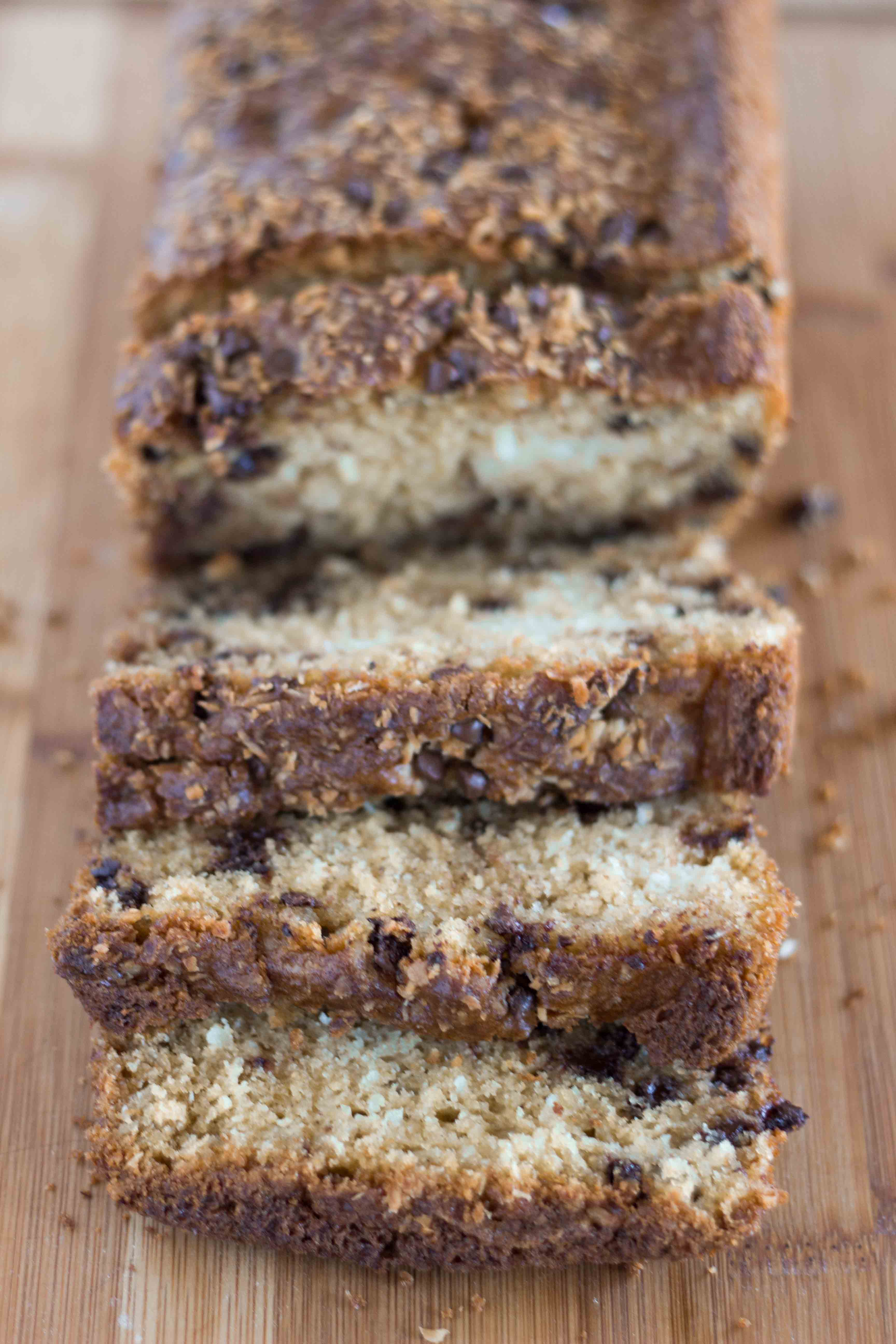 Triple Coconut Chocolate Chip Quick Bread | Veggie and the Beast