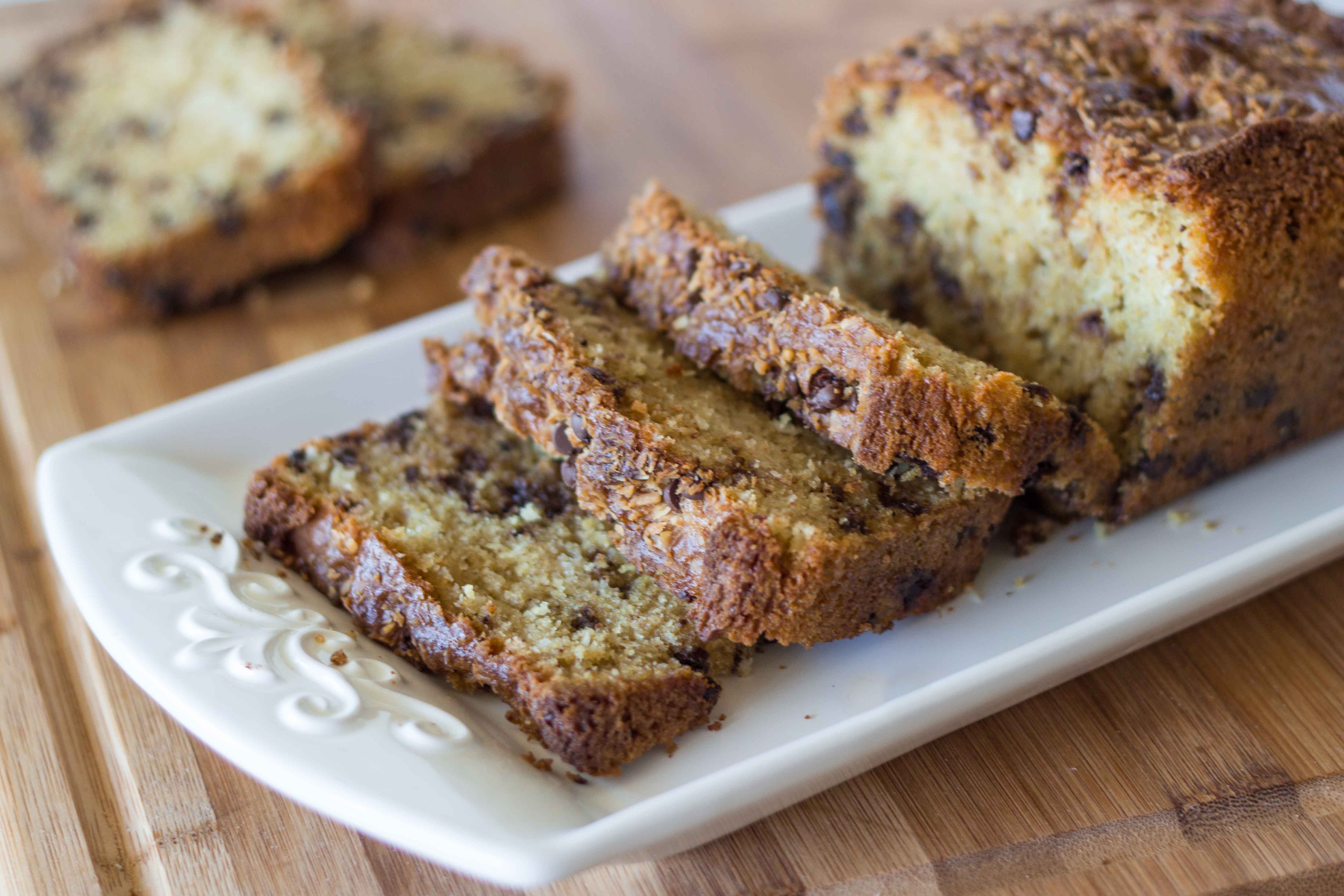 Triple Coconut Chocolate Chip Quick Bread | Veggie and the Beast