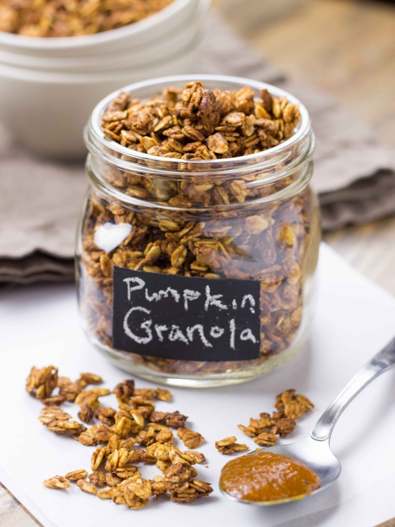 Pumpkin Butter and Brown Butter Maple Pecan Granola | Veggie and the Beast