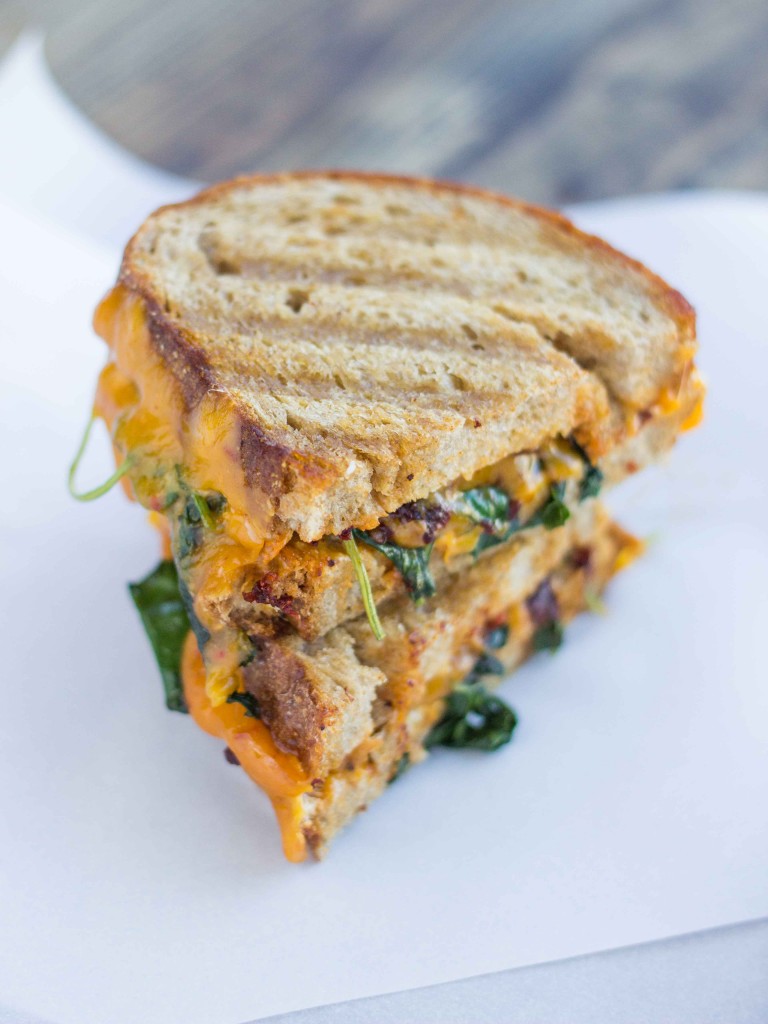 Chipotle Kale Grilled Cheese | Veggie and the Beast