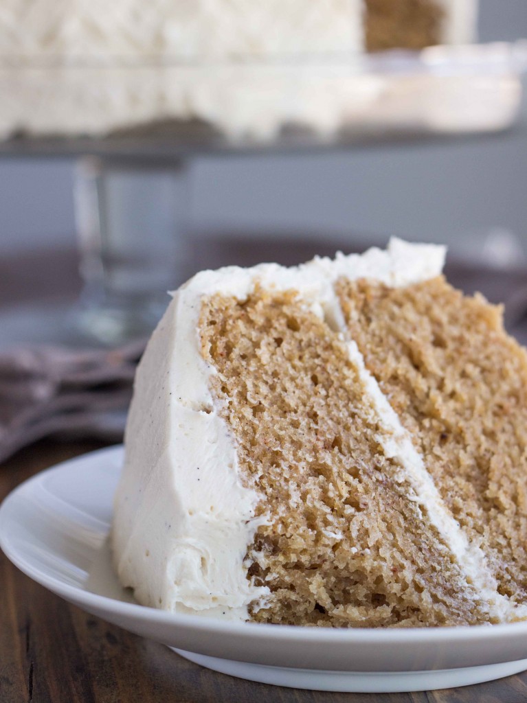 Chai Spice Cake with Vanilla Bean Buttercream (Vegan) | Veggie and the Beast