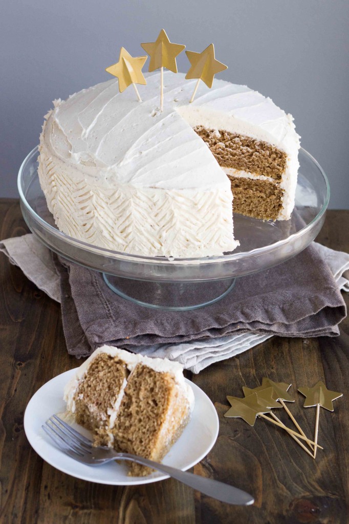 Chai Spice Cake with Vanilla Bean Buttercream (Vegan) | Veggie and the Beast