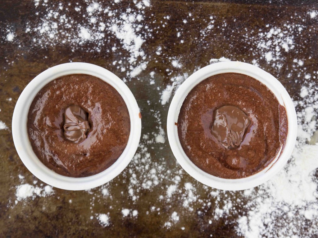 Molten Chocolate Nutella Cakes for Two | Veggie and the Beast