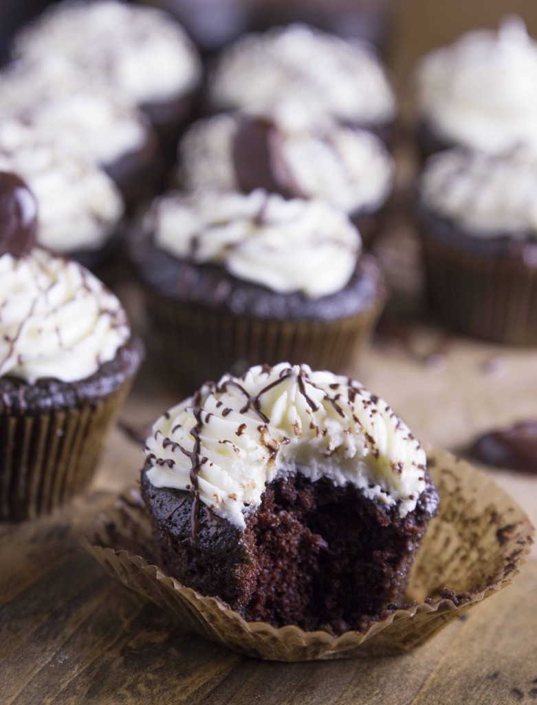 Dark Chocolate Merlot Cupcakes | Veggie and the Beast