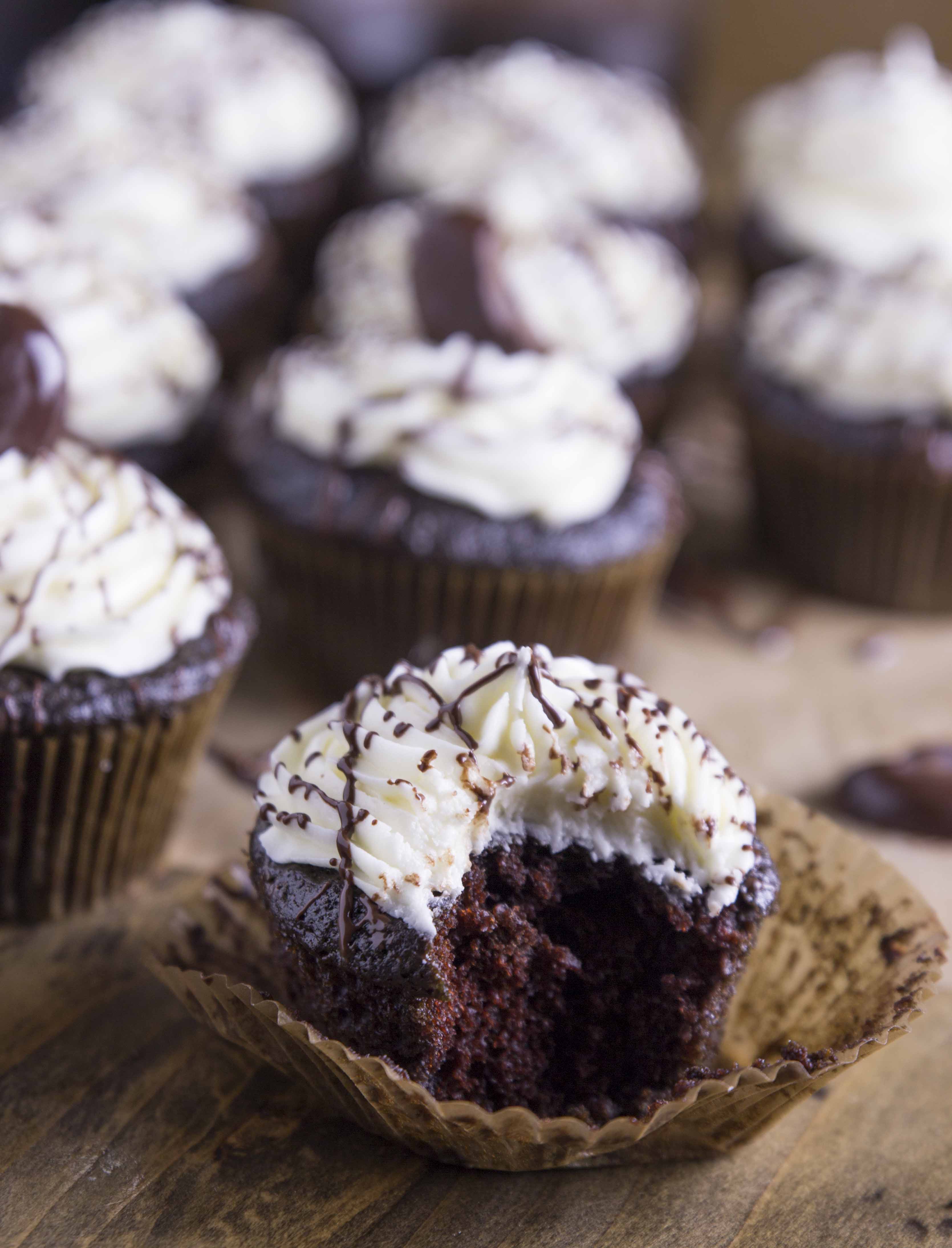 Dark Chocolate Merlot Cupcakes