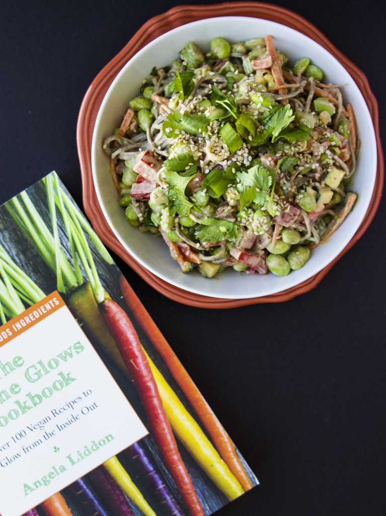 Thai Almond Noodle Bowl + Oh She Glows Cookbook Giveaway | Veggie and the Beast