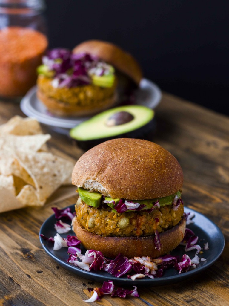 Red Lentil, Smashed Chickpea and Millet Burgers - Vegan and Gluten Free | Veggie and the Beast