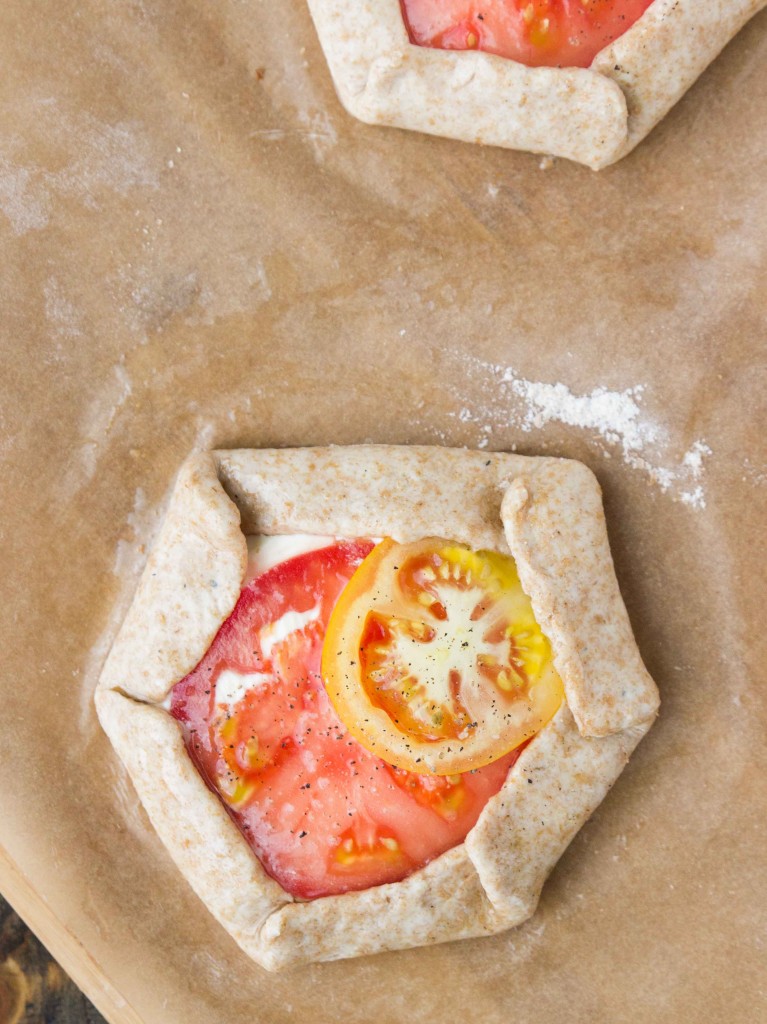 Grilled Tomato and Lemon Mascarpone Galettes | veggieandthebeastfeast.com