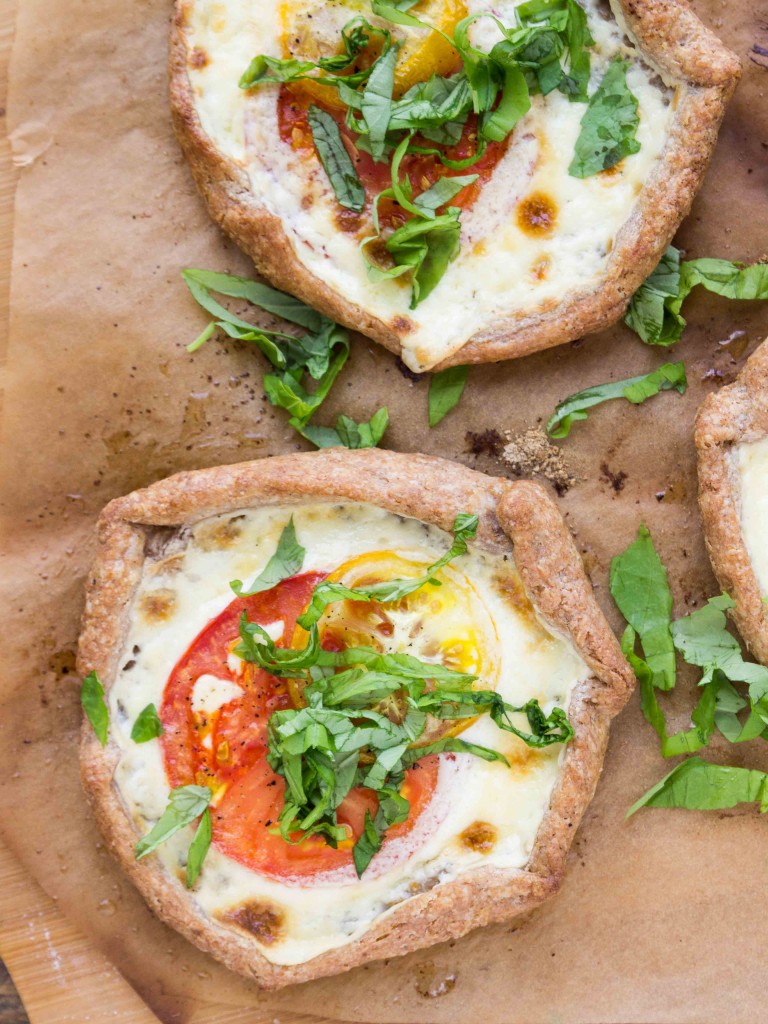 Grilled Tomato and Lemon Mascarpone Galettes | veggieandthebeastfeast.com