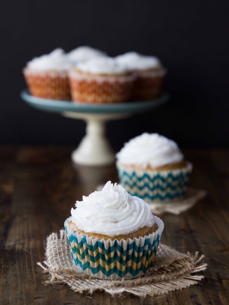 Sweet Potato Cupcakes with Salted Coconut Oil Frosting | veggieandthebeastfeast.com