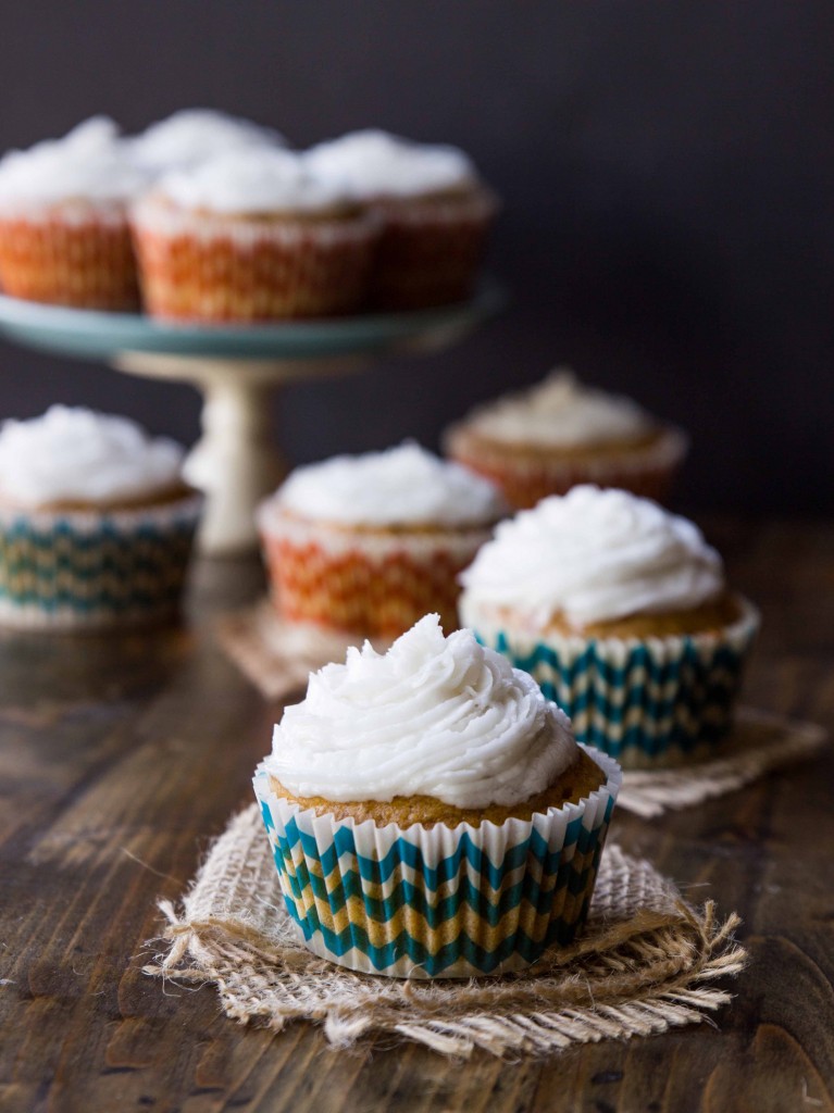 Sweet Potato Cupcakes with Salted Coconut Oil Frosting | veggieandthebeastfeast.com