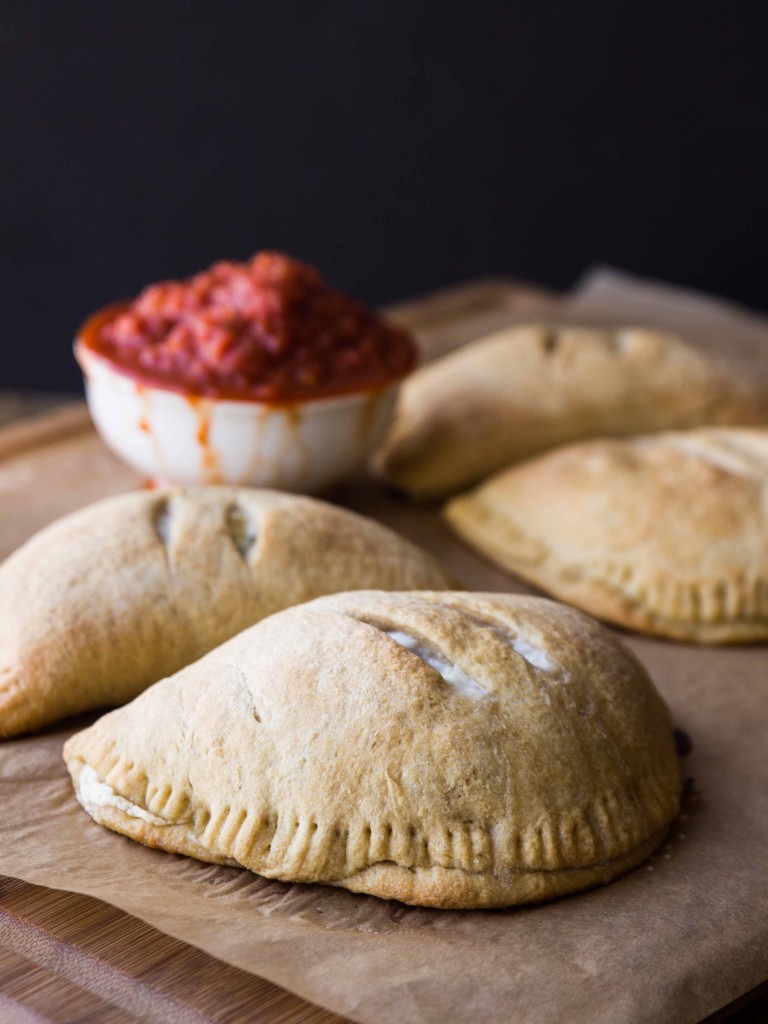 Chard, Mushroom and Burrata Calzones | veggieandthebeastfeast.com