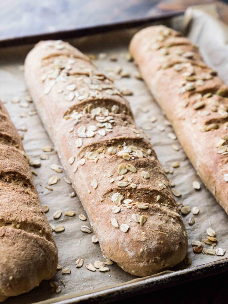 Whole Grain Flax and Millet Baguettes! Easier than you think,  and there's NOTHING like homemade bread!