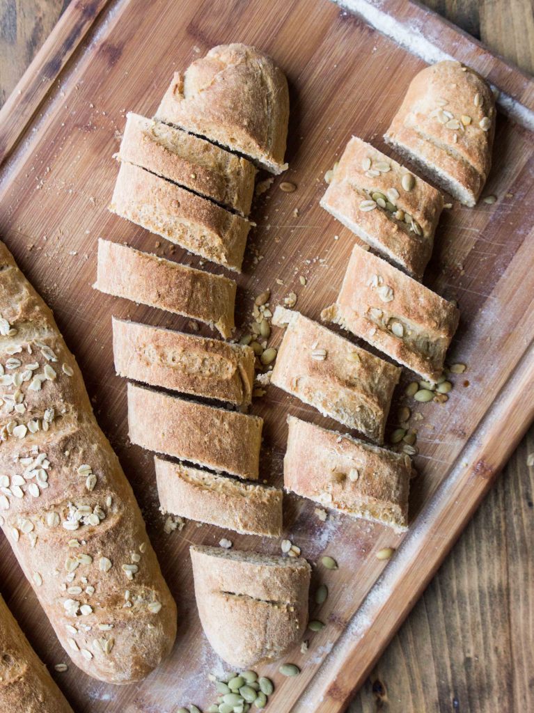 Whole Grain Flax and Millet Baguettes! Easier than you think, and there's NOTHING like homemade bread!