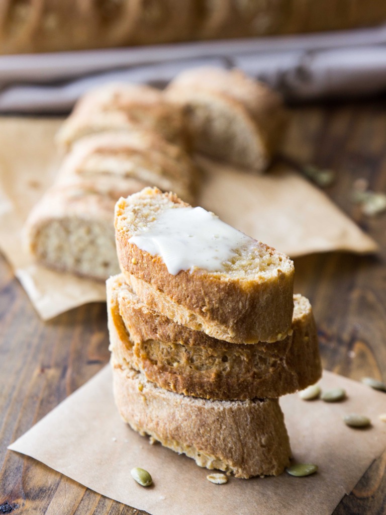 Whole Grain Flax and Millet Baguettes! Easier than you think, and there's NOTHING like homemade bread!