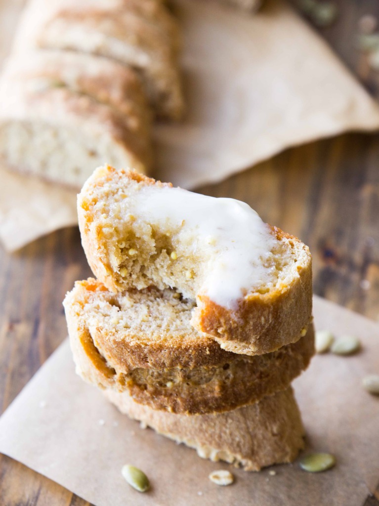 Whole Grain Flax and Millet Baguettes! Easier than you think,  and there's NOTHING like homemade bread!