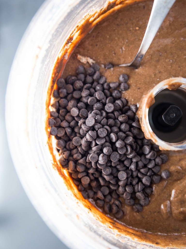 Double Chocolate Black Bean Muffins // veggieandthebeastfeast.com