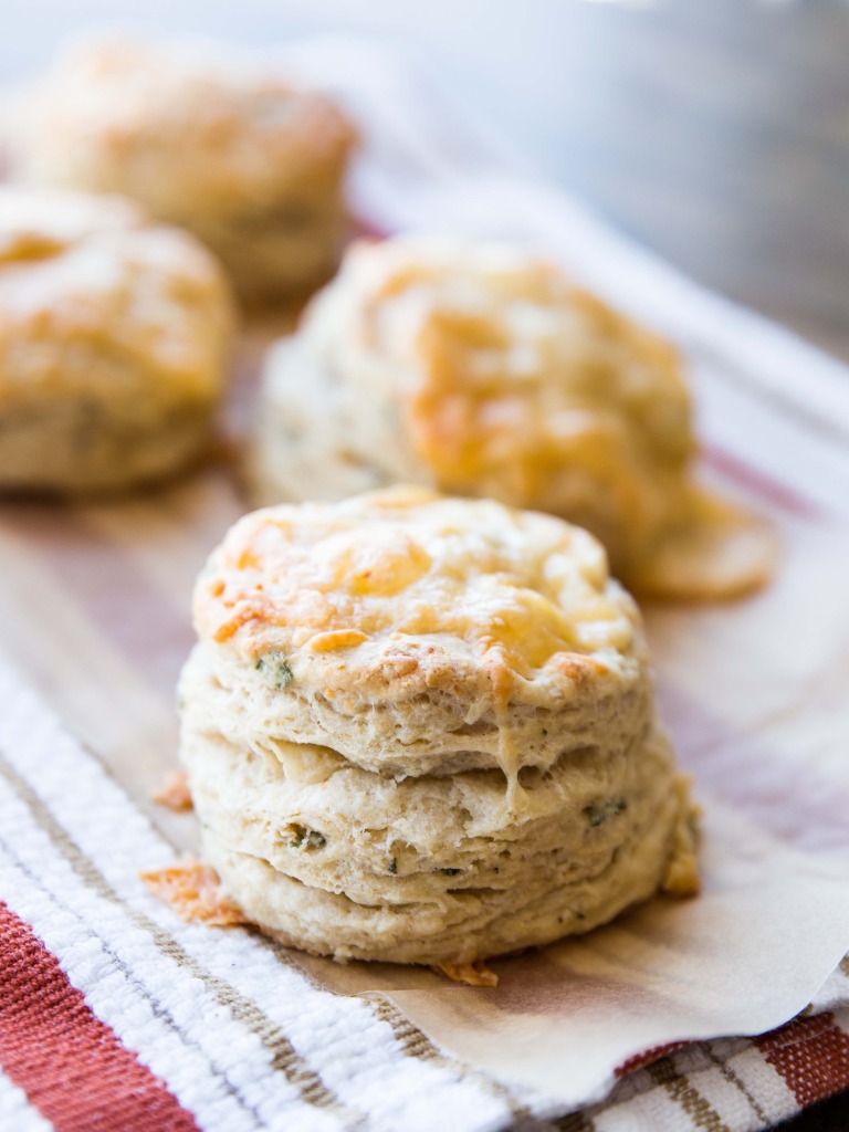 Simple Gouda and Sage Biscuits // veggieandthebeastfeast.com