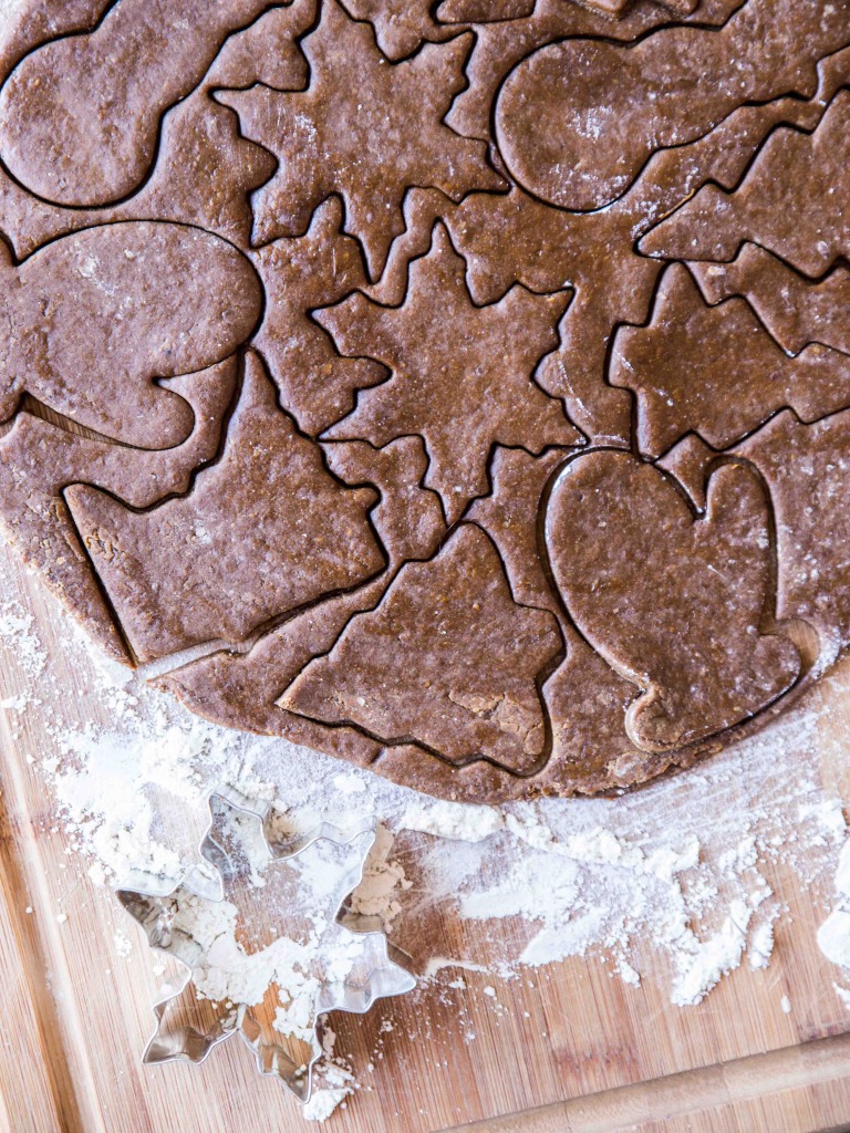 Whole Wheat Ginger Cutout Cookies // veggieandthebeastfeast.com