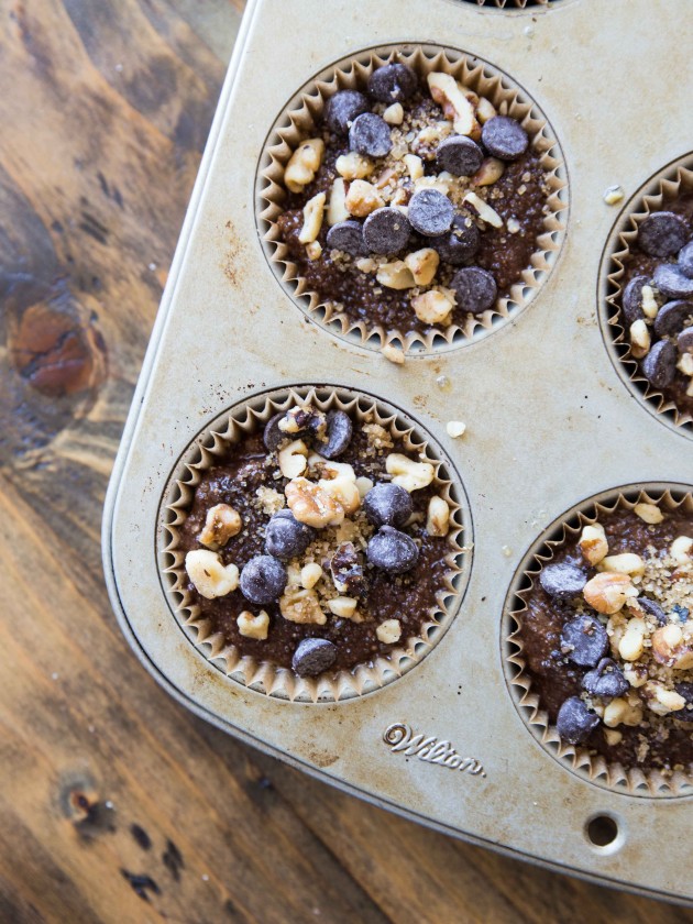 Gluten Free Chocolate Zucchini Muffins - soft, sweet, and decadent, made gluten free with homemade quinoa flour and almond flour!  