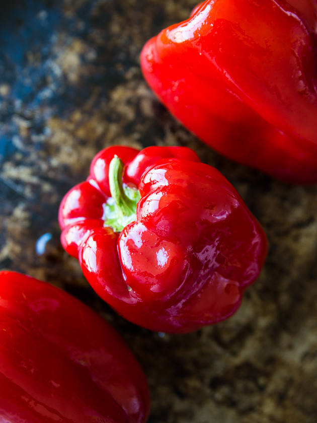 Vegan Roasted Red Pepper Aioli - thick, creamy and egg-free!