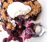 Red White and Biueberry Crisp