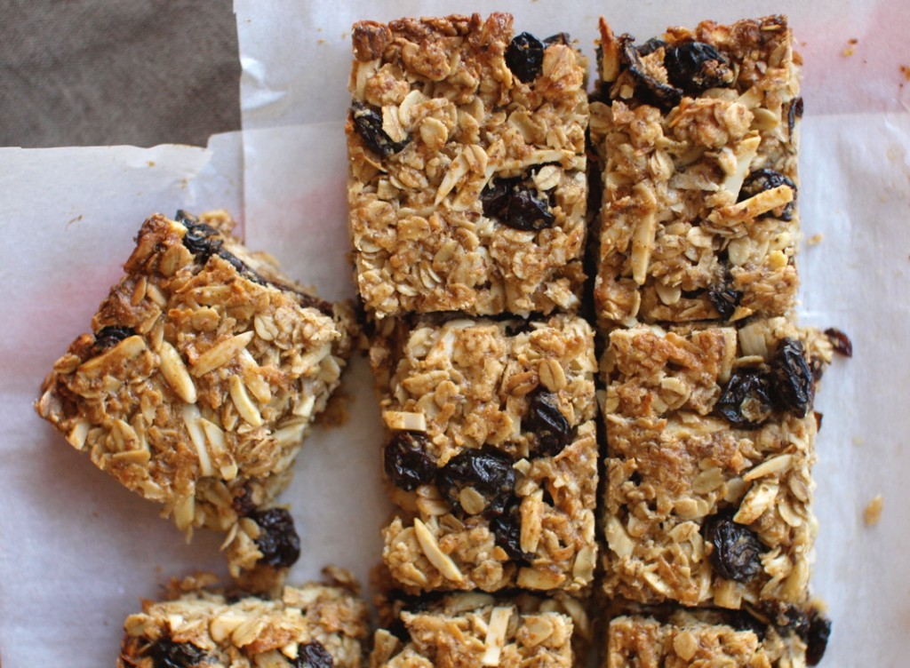 Chewy Cherry Coconut Granola Bars - Veggie and the Beast