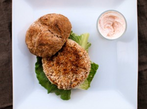 Crispy Red Lentil Burgers from Veggie and the Beast