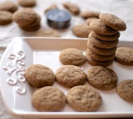 Soft Ginger Cookies // @veggiebeastblog
