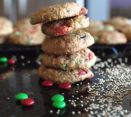 Brown Butter Quinoa Monster Cookies // @veggiebeastblog