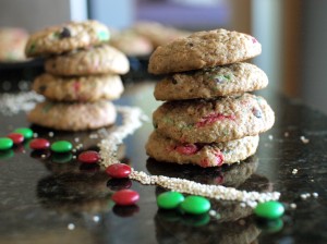 quinoa monster cookies