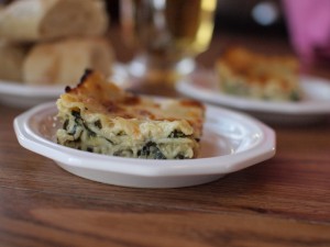 spinach mushroom alfredo lasagna