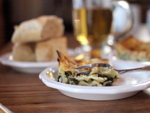 spinach and mushroom lasagna