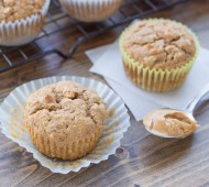 Peanut Butter Protein Muffins | Veggie and the Beast