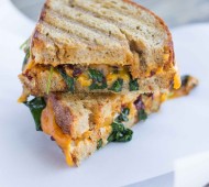 Smoky Kale and Chipotle Grilled Cheese