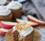 Hard Cider Cinnamon Cupcakes // @veggiebeastblog