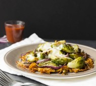 Chili-Spiced Sweet Potato Hash Browns with Roasted Veggies | Veggie and the Beast