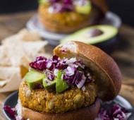 Red Lentil, Smashed Chickpea and Millet Burgers - Vegan and Gluten Free | Veggie and the Beast